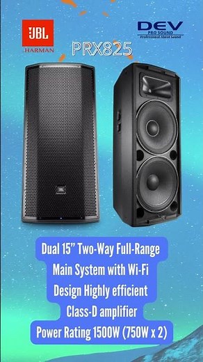 #shorts JBL PRX800-Series / PRX835 / PRX825 / PRX818XLF / Powered #dj Loudspeakers
