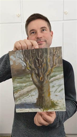 Luikero Puu Lähi Puistosta #art #tree #puisto #garden #beautiful #snaky #taide #maalaus #painting