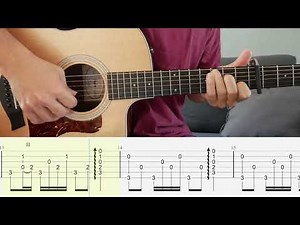 Winter Coats - Passenger - Guitar Tutorial + TABS on screen