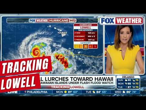 Category 3 Hurricane Lowell Lurches Toward Hawaii Threatening Dangerous Rip Currents and Surf