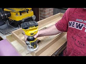 Using the DeWALT DCW600 cordless router for the my Covid-19 Office Desk