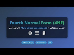 Database Normalization: Mastering Fourth Normal Form (4NF) with Examples