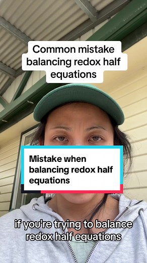Mistakes in Balancing Redox Half Equations