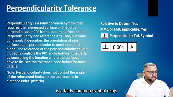 Tutorial - 29th GD&T ||Perpendicularity Tolerance||