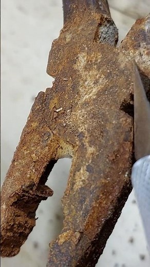 Old Rusty Pliers Restoration 🔧 | Satisfying Tool Repair ASMR #shorts #diy #rustytools #restoration