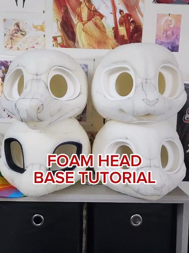 Fursuit Head Base Tutorial | TwiggyLeafCreations
