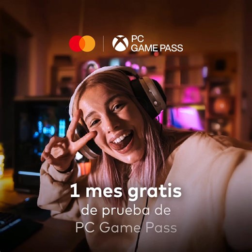 Con tu tarjeta Mastercard 💳, disfruta de 1 mes 📆 de prueba de PC Game Pass 🖥️ y juega a cientos de juegos de PC de alta calidad. Entra ya en priceless.com/xbox y recibe tu código. Esta oferta es por tiempo limitado Vivir sin importar el día del mes: priceless | Mastercard