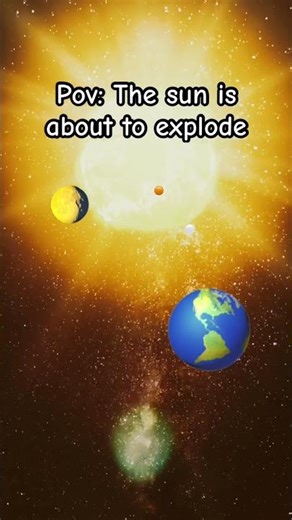 The sun is exploding