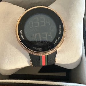 Rose gold Gucci watch