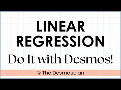 How to Find the Line of Best Fit Using Desmos (Algebra 1 & NC Math 1)