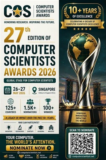 27th Edition of COS| 26-27 May | #worldresearchawards #computerscience #awardfunction