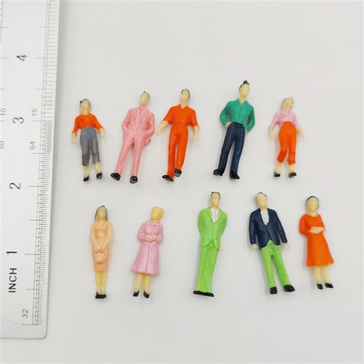 1:50 Scale Miniature People Figures, Tiny Model Crowd Set, Diorama Accessories, Model Train Figures, Photography Props, Mini Human Figurines - Etsy