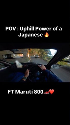 Maruti 800 🏎️ - Uphill Beast 🔥 #power #cars #pov #driving #mountains #automobile #japan #suzuki