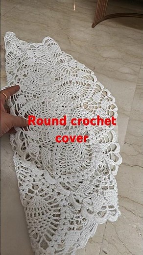 ✨Round Table Crochet Cover✨ #knittig #handmade #knittingpatterns #bride #love #crochet