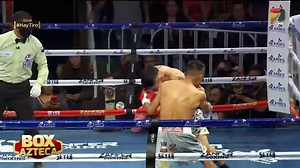 🚨NOCAUT ESPELUZNANTE🚨 Imágenes sensibles del golpe que recibió Brandon Romero en el primer round. #HayTiro 🥊 🔴Sigue aquí la pelea🔴 bit.ly/3J817qW | Box Azteca