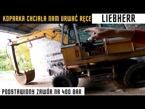 Liebherr A900 - hydraulic valve installed at nearly 400 bar. A hair's breadth from disaster.