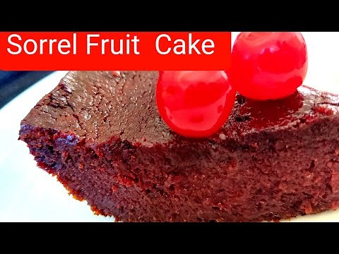 How To Make The Best Jamaican Sorrel Cake Recipe|| Fruit Cake Recipe || Natural Color