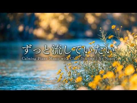 Morning Relaxing Music | Gentle Stream Sounds & Soft Piano 🌿 Calm Your Mind | Study, Work & Sleep