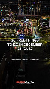 Dive into the festive spirit of December in ATL with 20 incredible ✨FREE✨ events that capture the magic of the season! 🎄 #accessatlanta #atl #atlanta #discoveratl #explore #exploregeorgia #facebookreels #free #thingstodo #thingstodoinatlanta #weloveatl | Access Atlanta