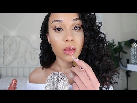 ASMR Lipgloss Application | Delicate Mouth Sounds,Closeup Kisses & Tingly Triggers (Eargasmic)