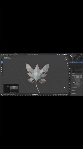 Making A Low Poly Flower In Blender! - Blender Learner Process - Blender Time-Lapses