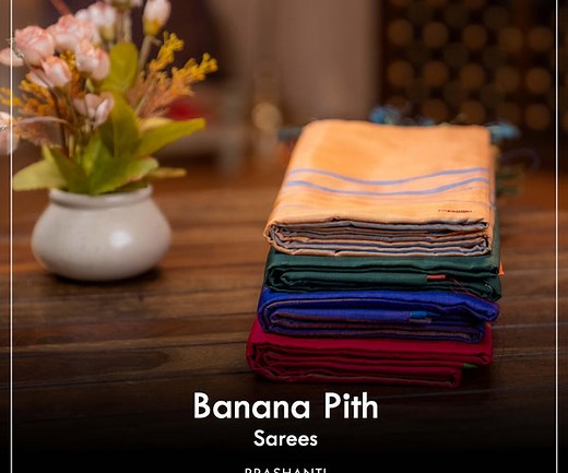 Banana Pith Sarees