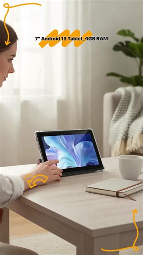 7 Inch Android 13 Tablet PC, 4GB RAM, 32GB Storage, 3500mah Battery, HD 1024x600 IPS Screen, Dual Camera, WiFi Enabled #techgadgets #redmi #washingmachinetablets #affordabletech #gadgetreview #tabletdeals #7in1chargingstation #3in1portablemagneticwirelesscharger #galaxytab #ipadmusthaves