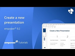 Create a New Presentation - empower® Tutorial