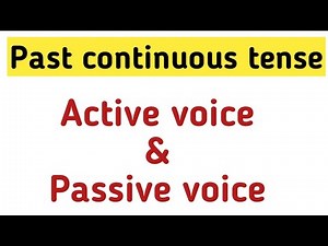 Past continuous active and passive | Active voice and passive voice | Sunshine English