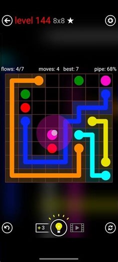FLOW FREE MANIAS 8x8 LEVEL 144 COMPLETE SOLUTION #android #games #level #flowfree #solution #iso