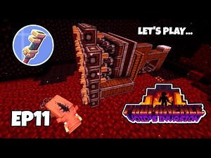 I made a Create Mod Tunnel Bore Mining Contraption in PROMINENCE II RPG #11