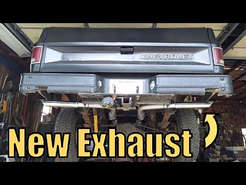 Installing Flowmaster Exhaust on Squarebody Chevy