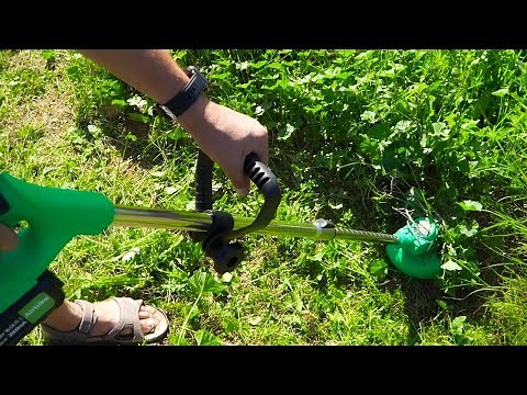Airbike Electric Brush Cutter Weed Wacker Weed Eater Lawn Tool Unboxing and Test