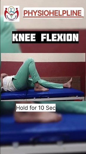 Knee Flexion (Supine Position) #physiotherapy #exercise #physio