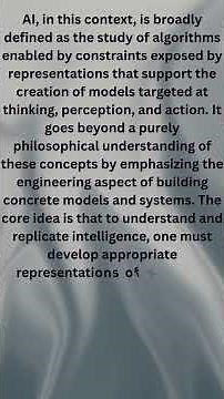 What is the fundamental definition of Artificial Intelligence?