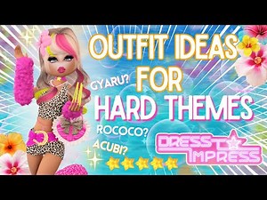 Dress to Impress outfit Ideas for Hard Themes! No vip And Vip Roblox