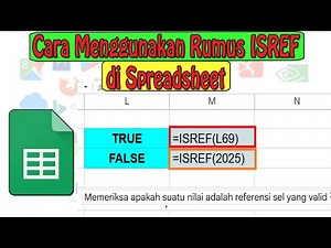 How to Use the ISREF Formula in Spreadsheets, Checking if a Value is a Cell Reference