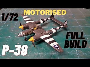 Motorised Academy P-38 Lightning 1/72 scale