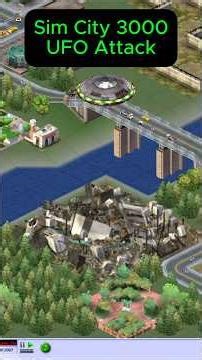 Ufo Attack Sim City 3000 #simcity #gaming #shortsfeed #gamingshorts