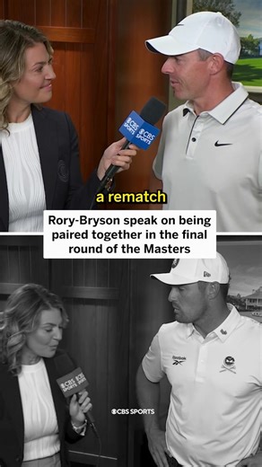 311K views · 1.6K reactions | Rory & Bryson spoke about being paired together in the final round of the Masters with @balionis | Golf on CBS | Facebook