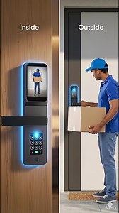 The perfect upgrade for your wooden door is here. 🪵✨ 📹 Built-in Camera & Screen: See visitors instantly. 🔔 Integrated Doorbell: One device does it all. 🔓 7-in-1 Access: Fingerprint, App, Key & more. 📱 Wi-Fi Control: Unlock from the couch! Smart living starts here. 🛡️ 📈 Trending Hashtags #NeoProView #SmartDoorLock #VideoDoorLock #WoodenDoorLock #HomeSecurity #SmartHome #DigitalLock #CameraLock #TechGadgets #7in1Access #HomeAutomation #SmartLiving | Modern Living Appliances