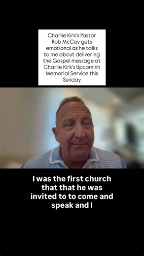 David Brody on Instagram: "JUST IN: Charlie Kirk’s Pastor Rob McCoy gets emotional as he talks to me about delivering the Gospel message at Charlie Kirk’s Memorial Service this Sunday in Arizona: “When they leave that building, they’re not going to have Charlie Kirk’s name on their lips. They’re going to have Charlie Kirk’s Savior’s name on their lips which is what he always wanted.” Pray for Charlie Kirk’s family. Pray for Rob McCoy. Pray for our Nation. @charliekirk1776 @godspeakccto @robmccoy
