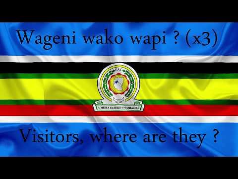 "Wageni wako wapi ?" English & Swahili lyrics