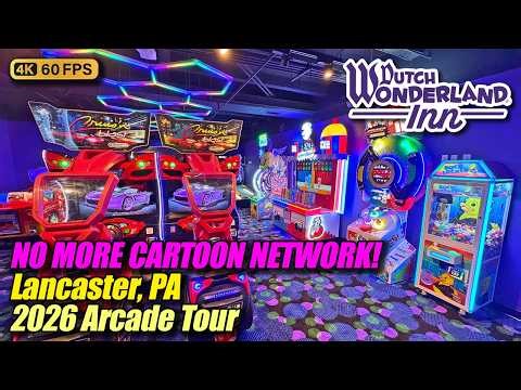 Wondercade @ Dutch Wonderland Inn (Lancaster PA), March 2026 arcade tour, new 4K full walkthrough