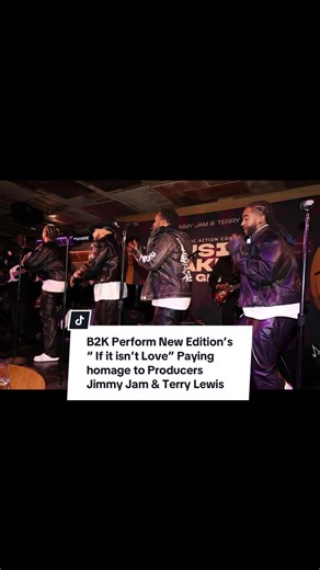 #B2k Performance of “ If it isn’t love” by #newedition paying homage to #Jimmyjam & #terrylewis @Omarion @JBooG Live @Lil Fizz