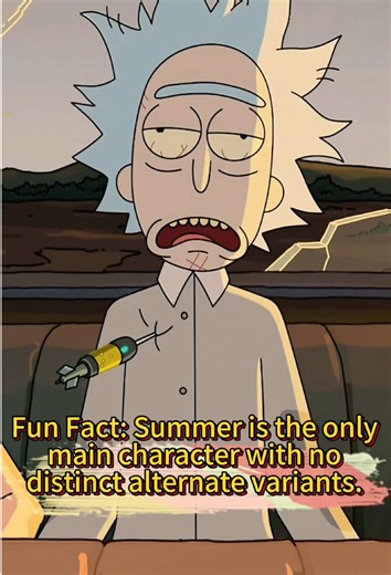 Fun Fact:Summer is only main character with no distinct alternate variants.#rickandmorty #TikTokFantasyMovieContest #usa #anime #fyp