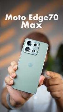 moto Edge 70 Max First Look & Design!