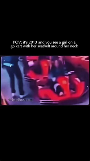 On February 7, 2013, 24 year old environmental engineering student Tuğba Erdoğan was visiting a go kart track at a shopping center in Adapazarı, Sakarya province, Turkey. In a series of catastrophic technical errors, Tuğba reportedly fastened her safety belt around her neck instead of her torso and was wearing a long scarf. As she navigated a sharp curve at high speed, her scarf became entangled in the exposed rear axle of the kart while she simultaneously lost control and slammed into a safety 