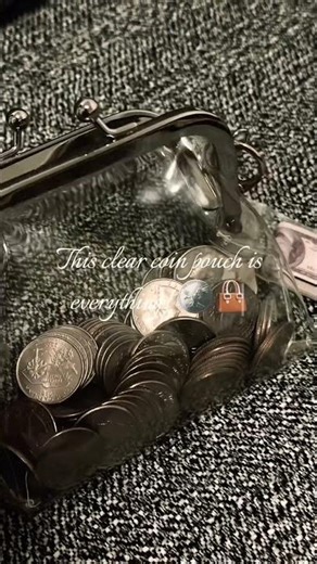 Obsessed with my clear coin pouch ! 🪙 #money #wallet #coinwallet #shortsfeed #tiktok