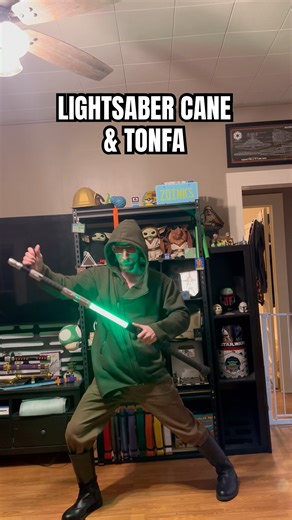 Jedi Shaggy’s LIGHTSABER CANE and TONFA #starwars #lightsaber